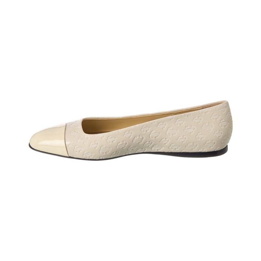 Jimmy Choo Watson Patent Flat, White - Picture 2 of 5